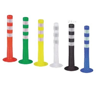 Bolardo Flexible PVC Negro de Ø8cm 1 Bolardo Flexible PVC Negro de Ø8cm