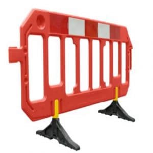 Valla Plástico Roja Gate Barrier 2x1m