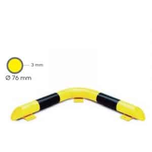 Tope Protector 650x650mm Amarillo Negro