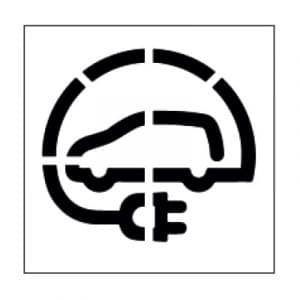 Plantilla Pintor 100x100cm Coche Eléctrico