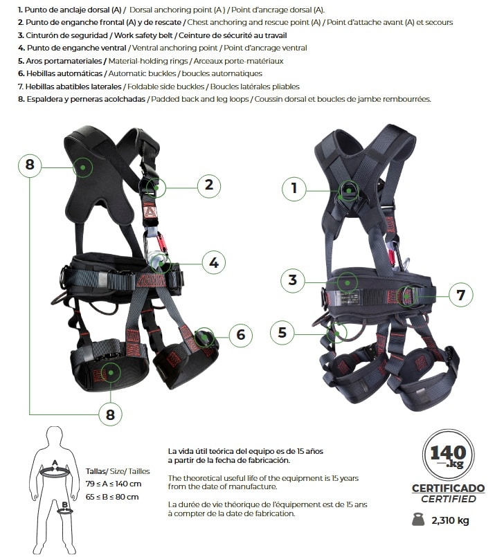 Arnés Anticaídas Atlas Rescate