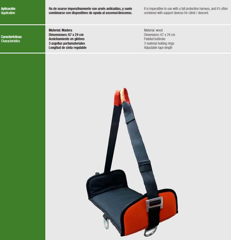 Asiento Suspensión Prolongada 2 Asiento Suspensión Prolongada