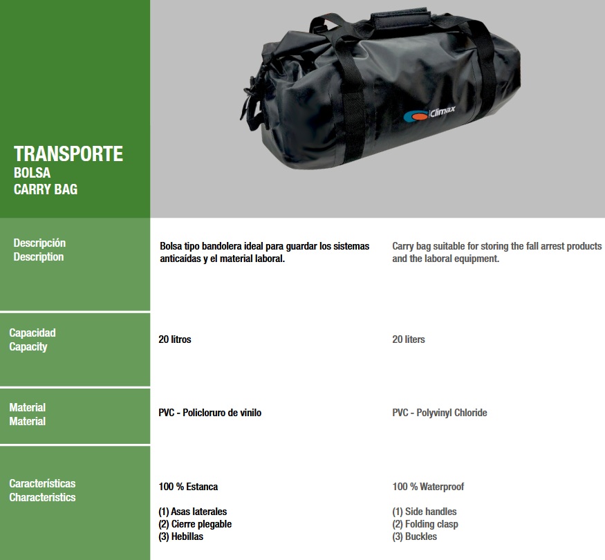 Bolsa Estanca Transporte 20L 2 Bolsa Estanca Transporte 20L
