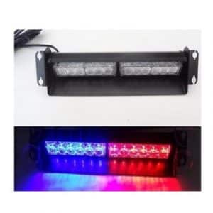 Piloto Parabrisas Lanza Destellos Azul Rojo 2C