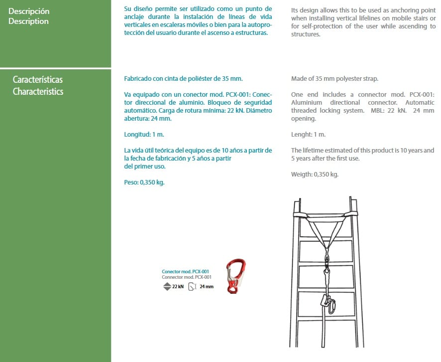 Dispositivo Anclaje PA 002