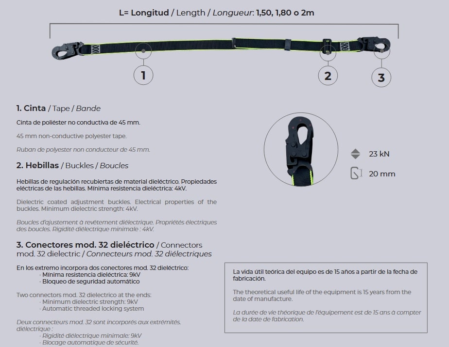 Elemento de Posicionamiento 30-1 Dieléctrico