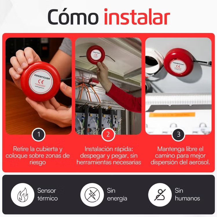 Extintor Automático Aerosol FER09 4 Extintor Automático Aerosol FER09