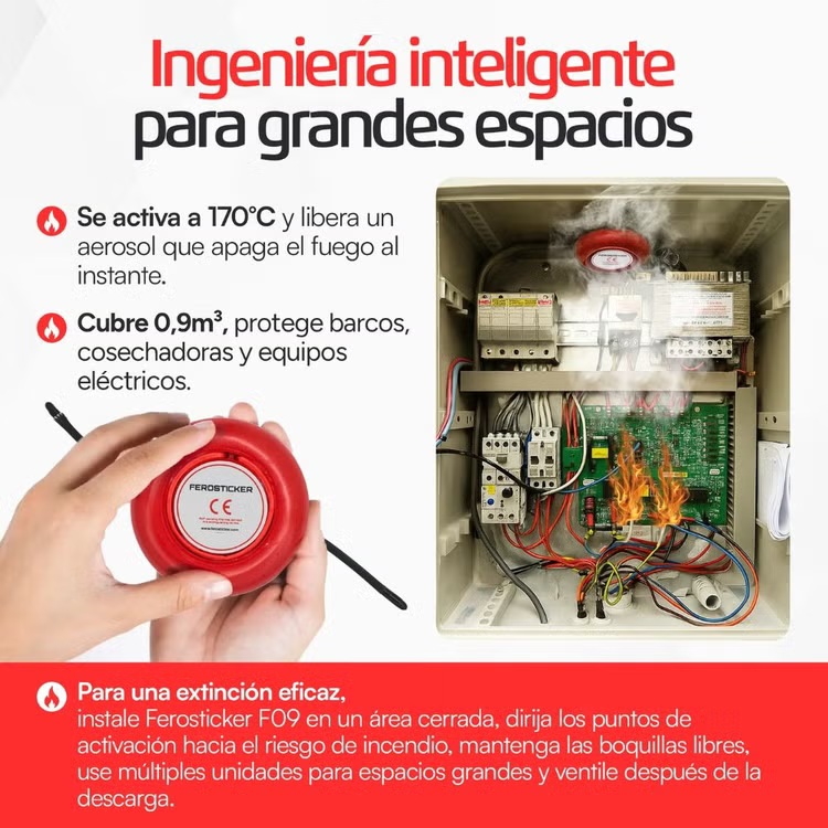 Extintor Automático Aerosol FER09 5 Extintor Automático Aerosol FER09