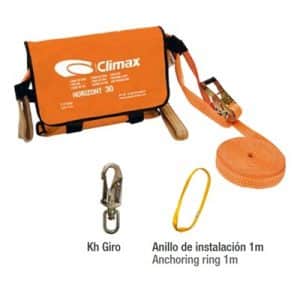 Línea de Vida Horizontal Complet 30 Metros Giro