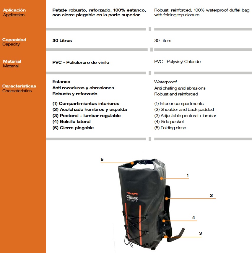 Petate Estanco Sport 30L 2 Petate Estanco Sport 30L