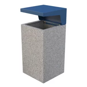 Papelera SIRIS con tapa color Azul