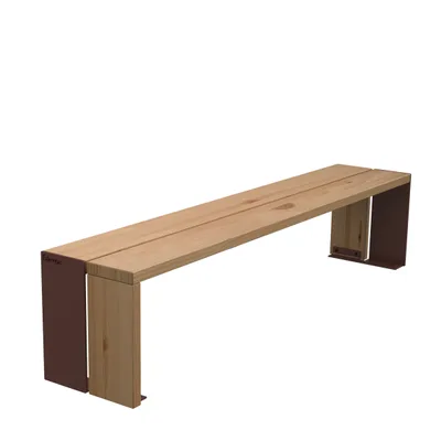 Banqueta E-PICNIC-TAULO Acero y Madera Pino 1 Banqueta E-PICNIC-TAULO Acero y Madera Pino