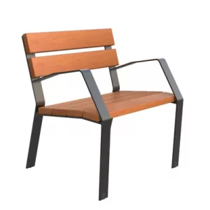 Silla MINIM10 Acero y Madera Tropical