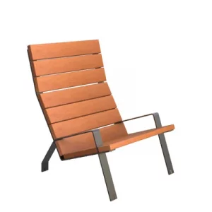 Butaca MINIM10 Acero y Madera Tropical