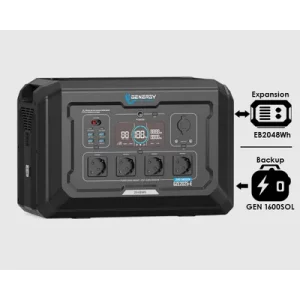 GENERADOR SOLAR PORTÁTIL 2000W GZE-2025 [E]