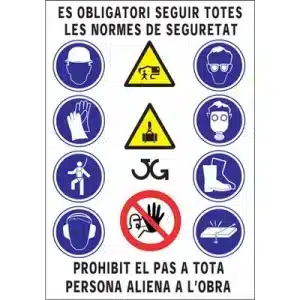 Cartel Combinado PVC 70x100cm Catalán