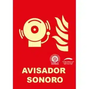 Señal Clase A Extinción Avisador Sonoro 297x210mm