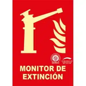 Señal Clase A Extinción Monitor Extinción 297x210mm