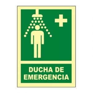 Señal Clase B Ducha de Emergencia A4