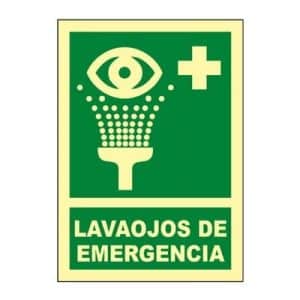 Señal Clase B Lavaojos de Emergencia A4