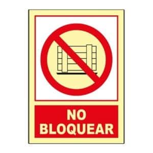 Señal Clase B No Bloquear A4