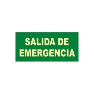 Señal Clase B Salida de Emergencia 32x16cm