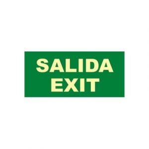 Señal Clase B Salida Exit 32x16cm