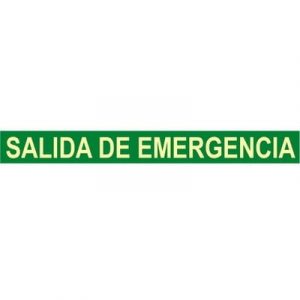 Señal Clase B Salida de Emergencia 650x105mm