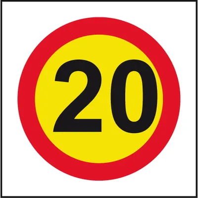 SLG-04 SEÑAL OBRAS LIMITE 20km/h 1 SLG-04 SEÑAL OBRAS LIMITE 20km/h