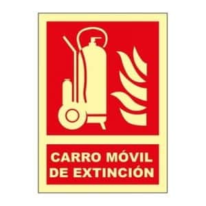 Señal Clase B Carro Móvil Extinción A4