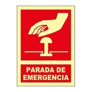 Señal Clase B Parada de Emergencia A4