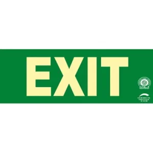 Señal Clase A Evacuación Exit 297x105mm