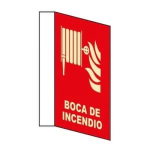 Señal Clase B Boca de Incendios Banderola A4