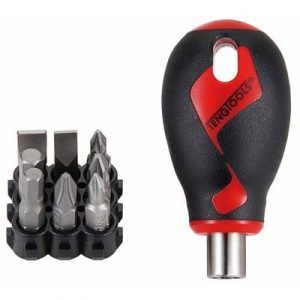 JUEGO DE DESTORNILLADOR PORTAPUNTAS MD908N - STUBBY 1/4" JGO MINI DESTORNILLADOR PUNTAS MAG MD908N 8 PUNTAS