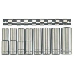 Juego de vasos hexagonales largos 1/2" M1208-6 - 8 Piezas
