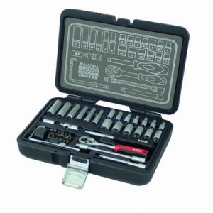 KIT DE HERRAMIENTAS LLAVES DE VASO 1/4" BT1442 - 42 PIEZAS BT1442