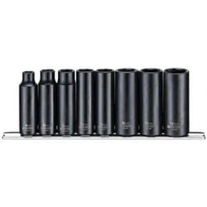 Juego de Llaves de Vasos de Impacto 12" - 9126 - 10 piezas
