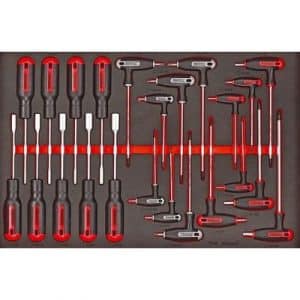 JUEGO DE DESTORNILLADORES VASO Y LLAVES T TTEX23 - 23 piezas