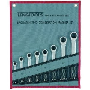 JUEGO DE 8 LLAVES DE CARRACA REVERSIBLES 6508RSMM
