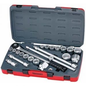 Juego de llaves de Vaso Bihexagonales 34" T3422S - 22 piezas