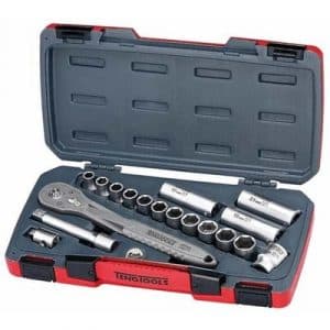 JUEGO DE LLAVES DE VASO 1/2" INOX TS1218 18 PZAS JUEGO DE LLAVES DE VASO 12" INOX TS1218 18 PZAS