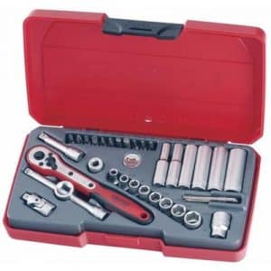 JUEGO DE LLAVES DE VASO 1/4" T1435AF - 35 piezas