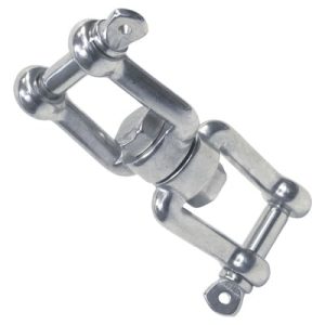 Grillete giratorio horquillas Inoxidable A4