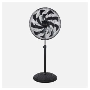 Ventilador Pie Indust.centurion Negro1velecidad 300w 16asp Fijo Y Rotat.oscilante Regx65x59cm