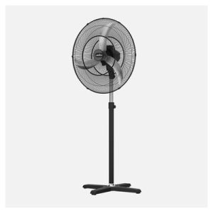 Ventilador Industrial Regata 175w Negro 3vel 3aspas 80d Fijo Y Rotatorio Alta Velocidad Regx80x80cm