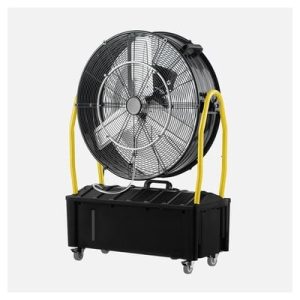 Ventilador Nebulizador Industrial Excalibur 300w Negro/amarillo 3aspas 3vel. 65d Tanque Agua 25l C/ruedas 101x71x30cm