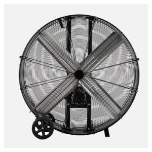 Ventilador Industrial Maximum 800w Negro 127d 2 Velocidades C/ruedas 129,5x127x46cm