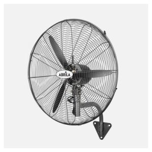 Ventilador Pared Indust.borrasca Negro 3velocidades 240w 3 Aspas Fijo Y Rotatorio 80x71x30cm