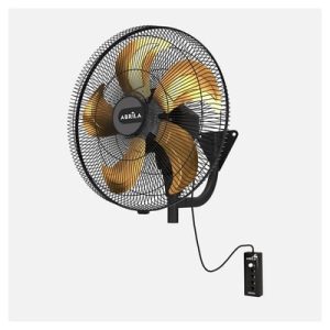 Ventilador Pared Velero 152w Negro/oro 3vel 5aspas 50d Remoto,alta Velocidad Fijo Y Rotatorio 65x50x60cm