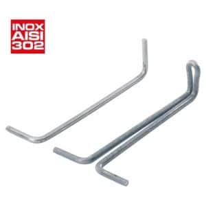 Grapas para amorterar "Z" Inoxidable aisi 302